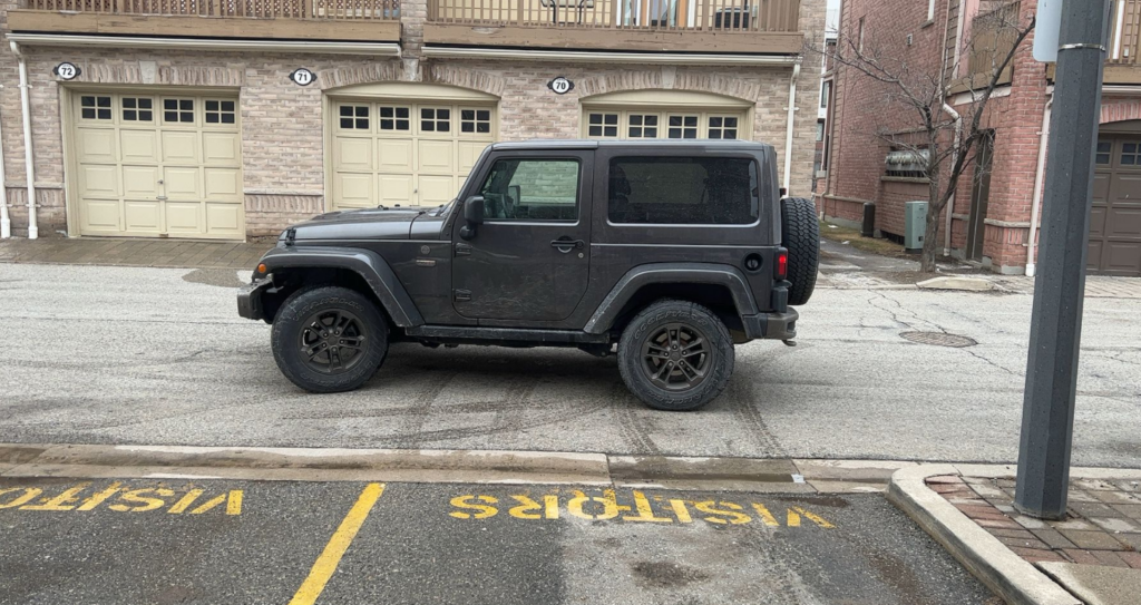 Make sure you can walk around the vehicle with at least 6 feet (2 meters) of clearance.
